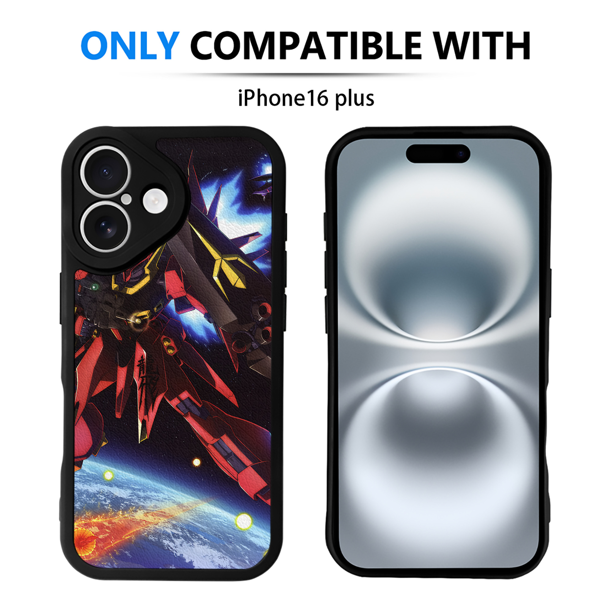 （画像用） 機動戦士ガンダム Mobile Suit Gundam 【iPhone 16シリーズ対応】シリコンスマホケース（レザー調） 材質：シリコン